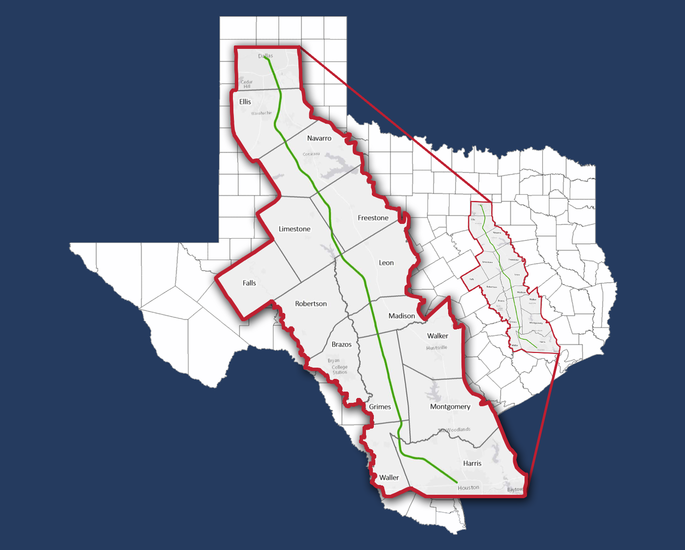 Texas Railroad System Maps