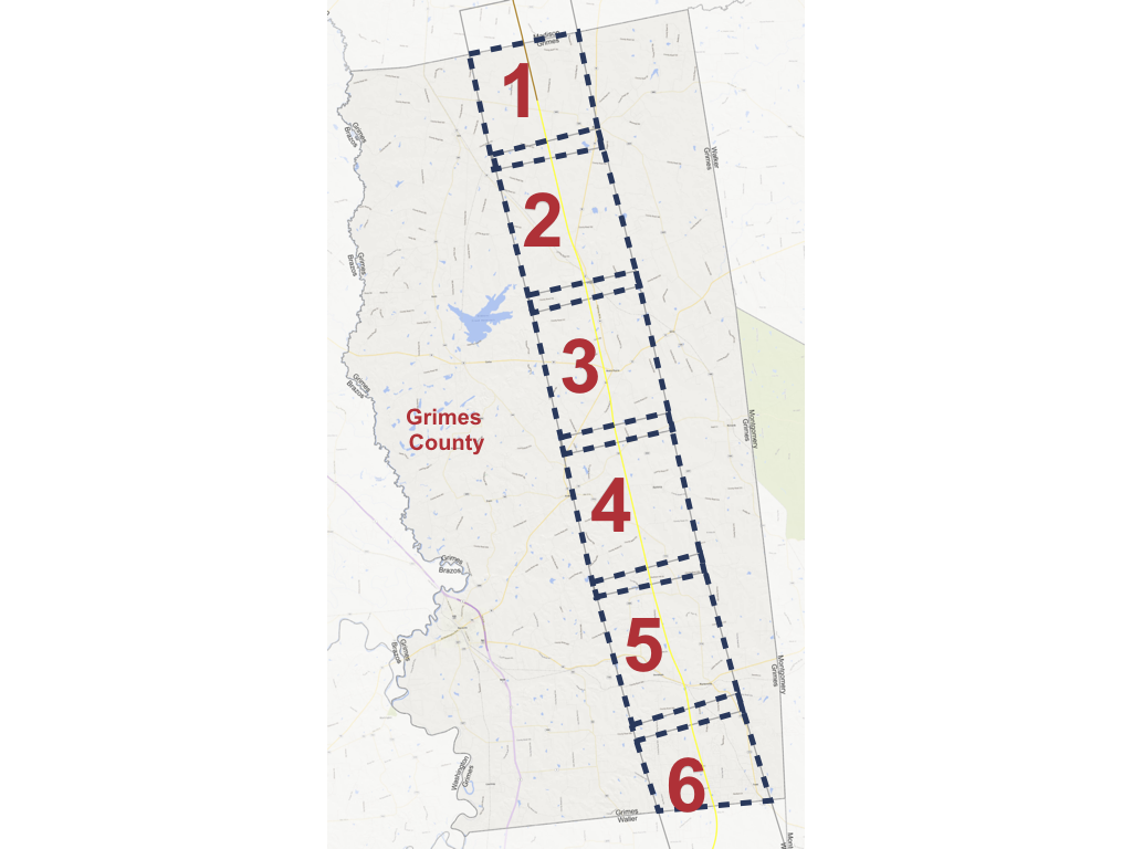 Grimes County Alignment Maps Texas Central